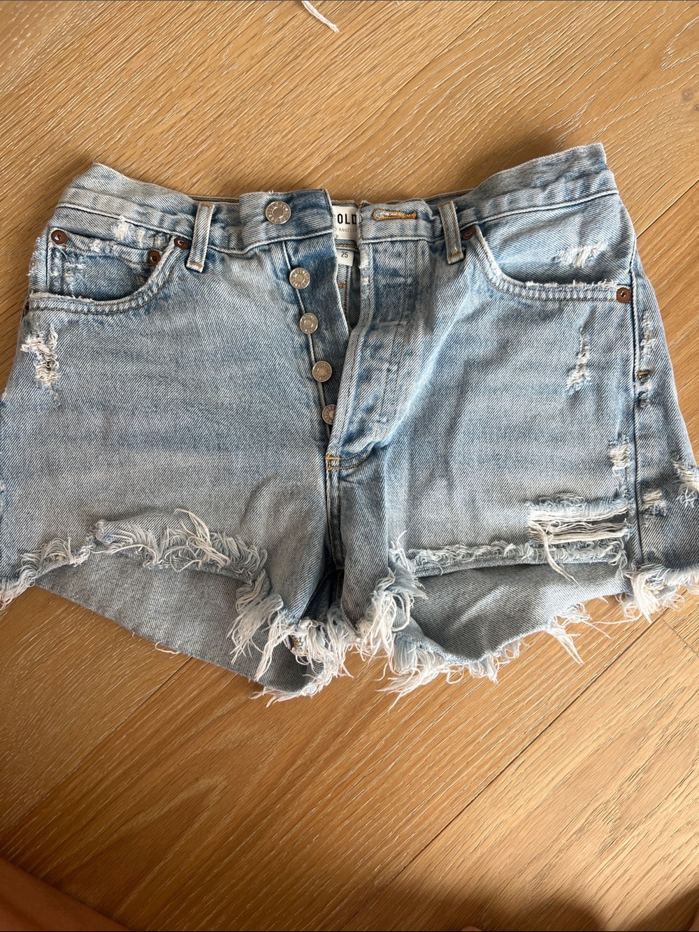 AGOLDE Parker Denim Shorts